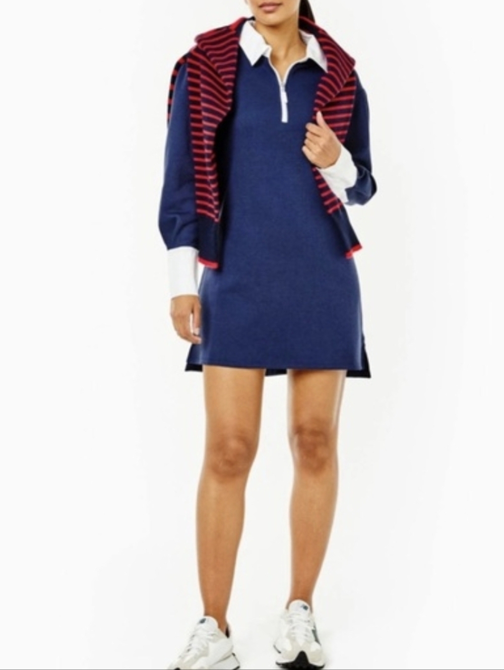 Addison Bay Rugby Dress Navy Blue XL NWT